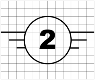 Image of a class C2 UAS class identification label